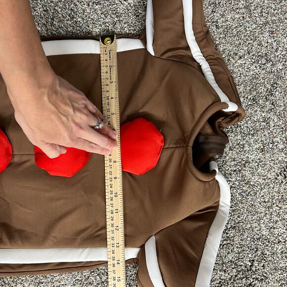 SOLD Kids Christmas Gingerbread Man Costume 2 piece Halloween Foam Head Youth S - Picture 16 of 16